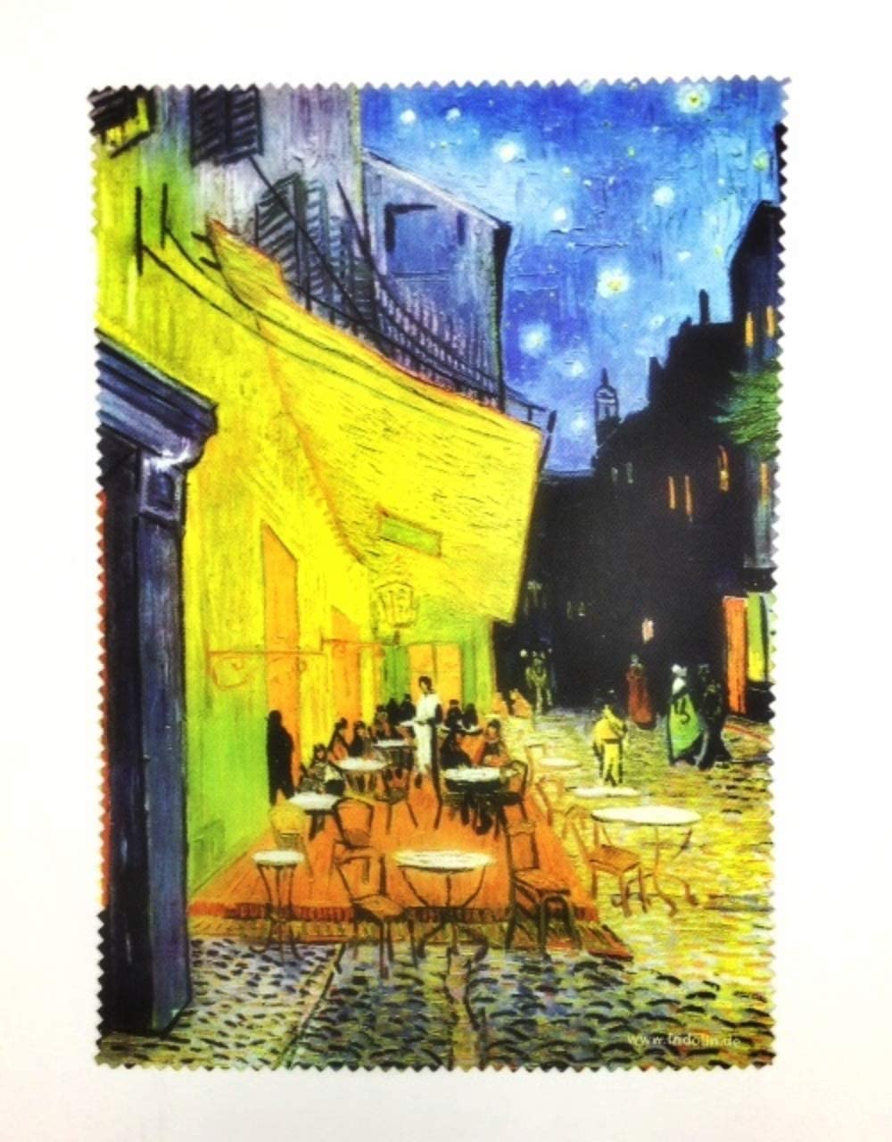 Fridolin Brillenputztuch Van Gogh-Café de Nuit, Stoff, bunt, 18x12.5x1 cm