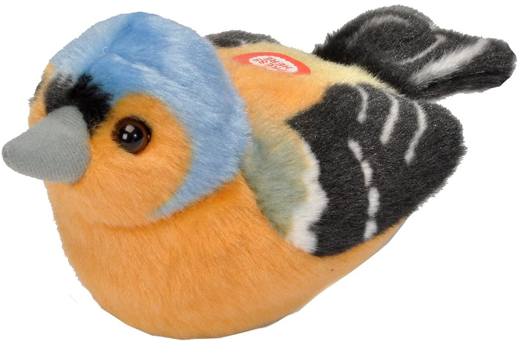 Buchfink 19484 by Wild Republic Plüschtier Stofftier Singvogel mit naturgetreuem Sound